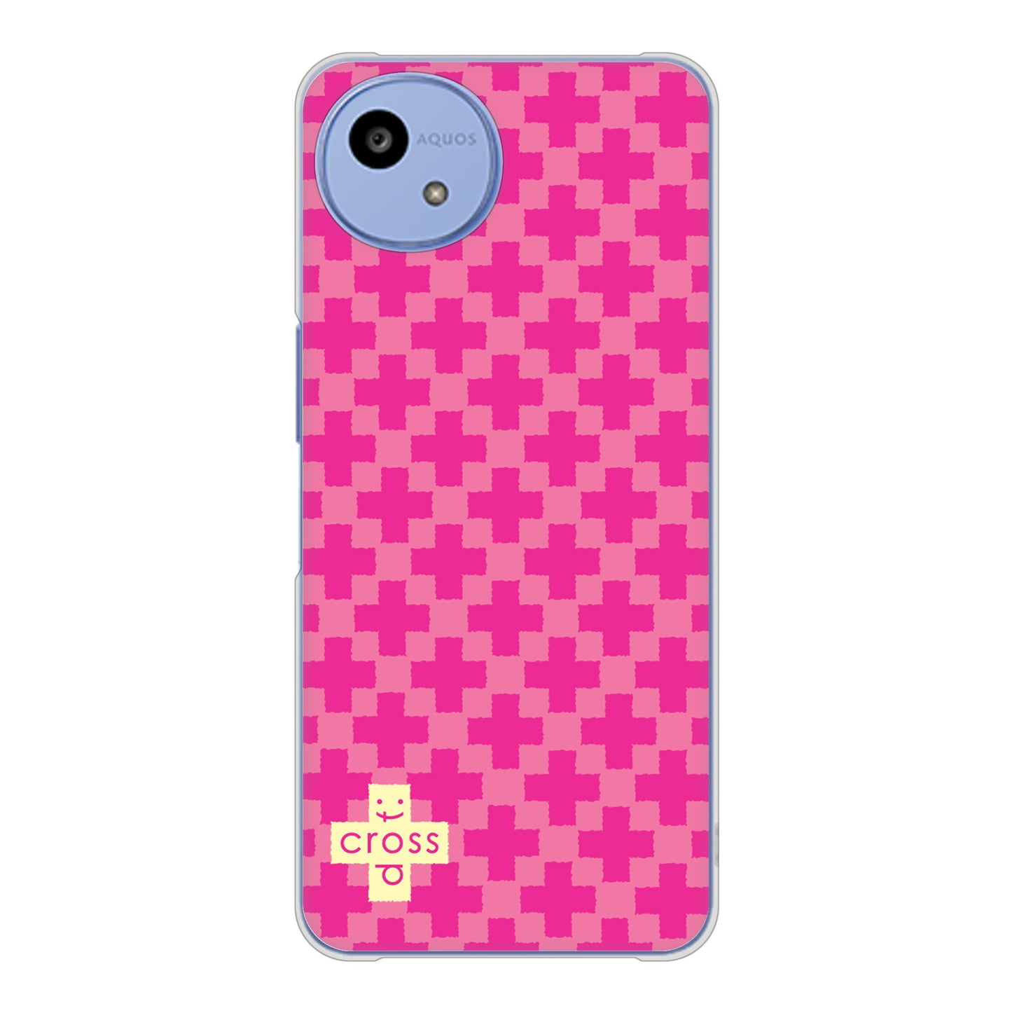 AQUOS wish5 SH-52F docomo クロスドット ハードケース 背面印刷