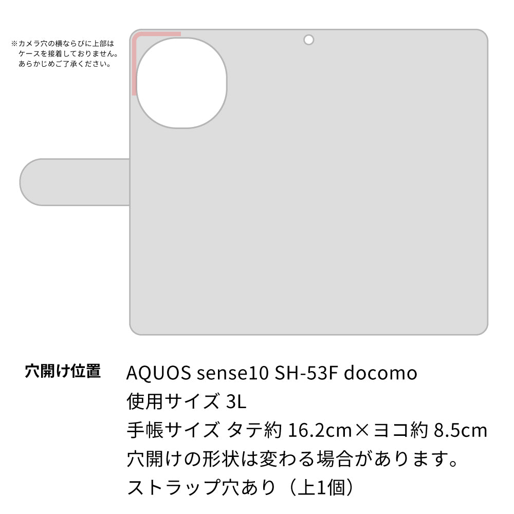 AQUOS sense10 SH-53F docomo 魔法陣猫 通常型 プリント手帳型ケース