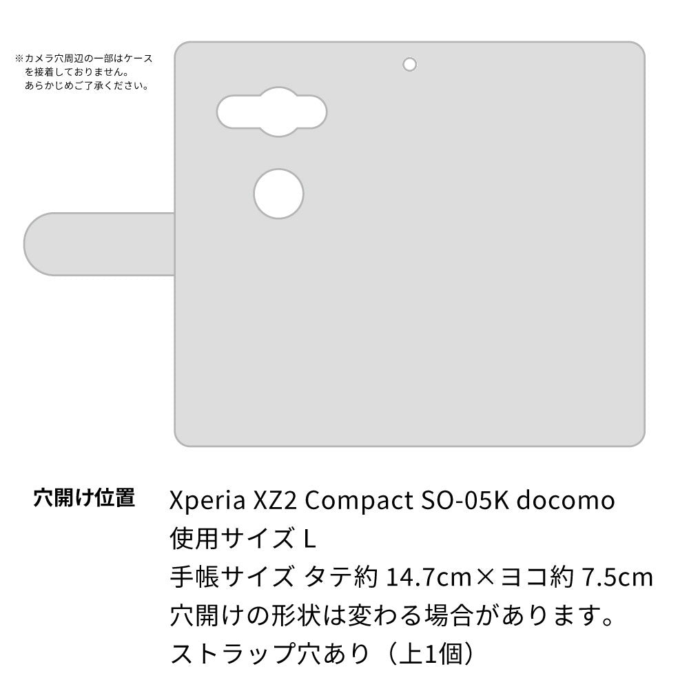 Xperia XZ2 Compact SO-05K docomo YC970 ピンナップガール01 薄型スリム プリント手帳型ケース