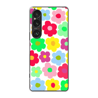 Xperia 1 VI SO-51E docomo ルーズフラワー ハードケース 背面印刷