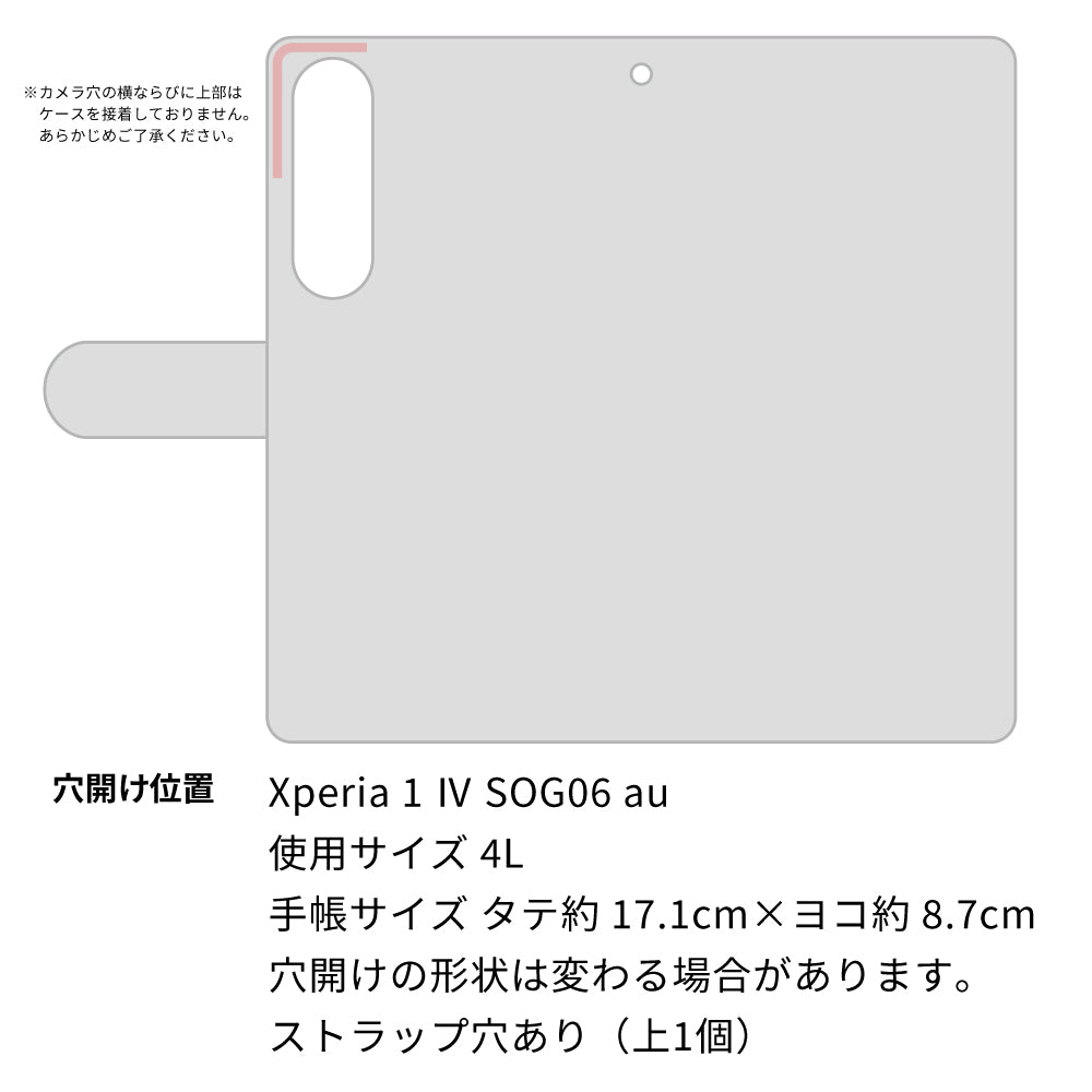 Xperia 1 IV SOG06 au SC910 ダマスク柄 ペールトーン（ブルー） 通常型 プリント手帳型ケース