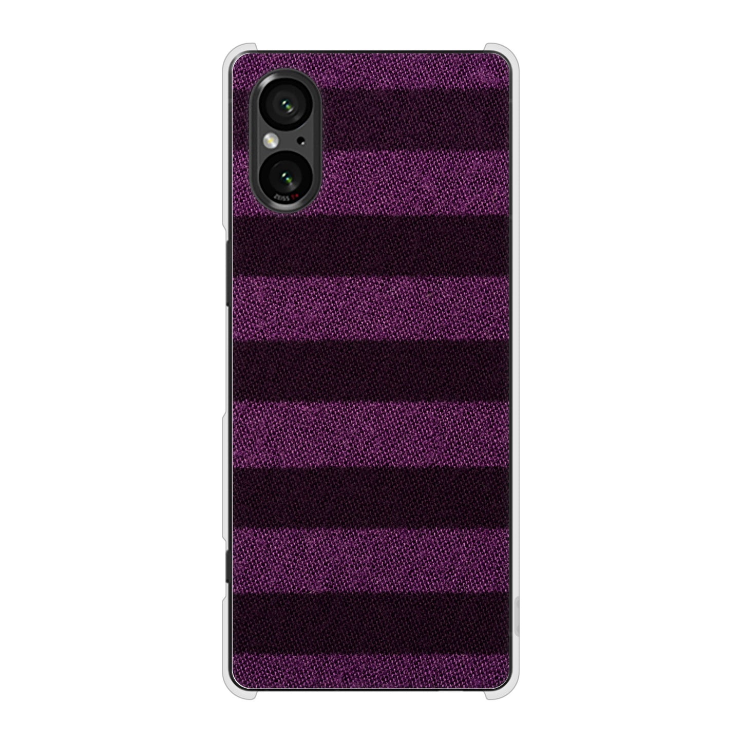 Xperia 5 V SOG12 au シンプルボーダー ハードケース 背面印刷