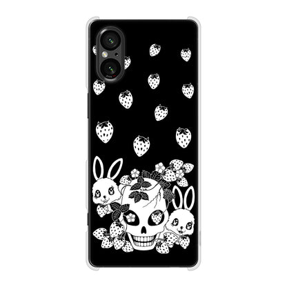 Xperia 5 V SOG12 au むかいあぐる 苺兎 ハードケース 背面印刷