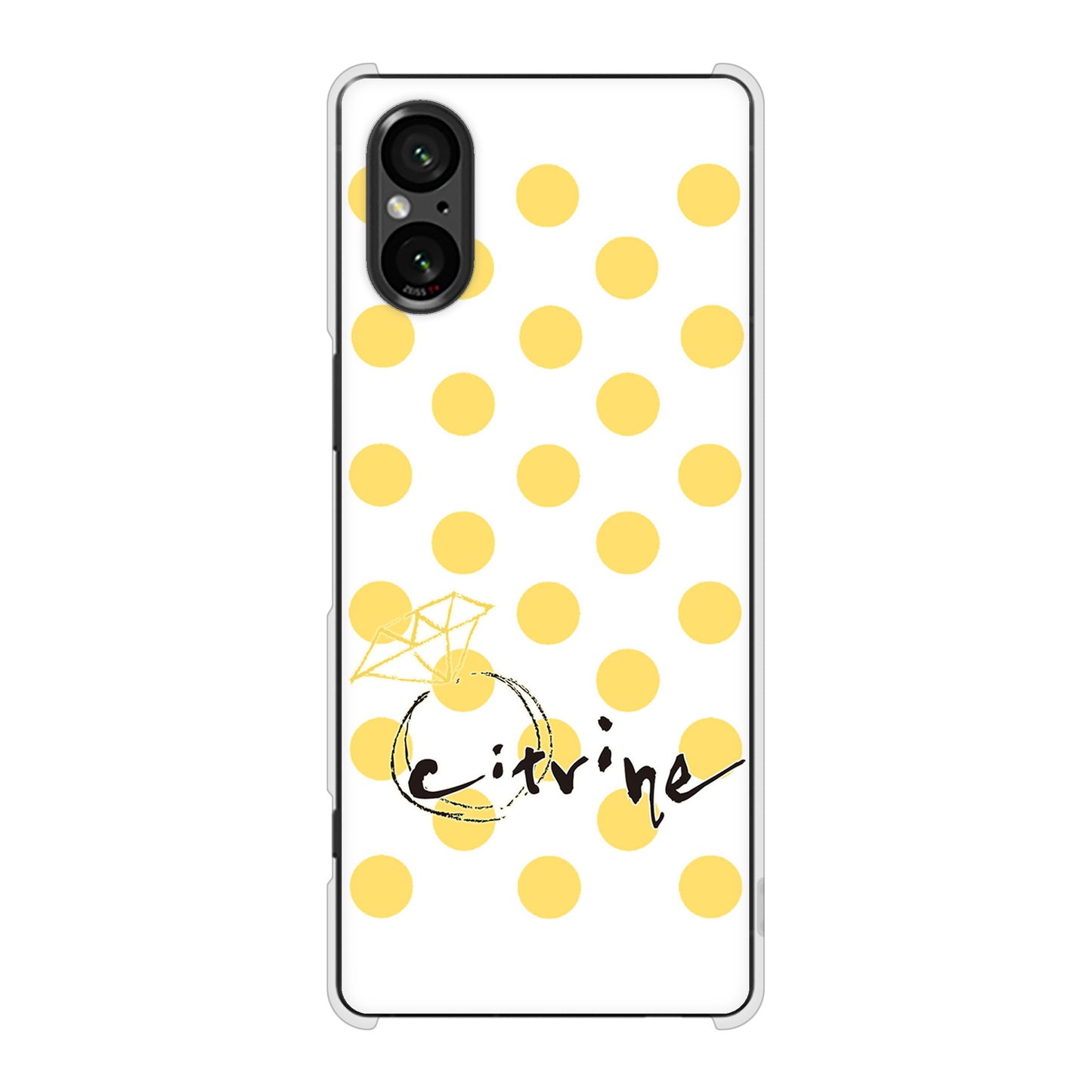 Xperia 5 V SOG12 au 大野詠舟 誕生石 ハードケース 背面印刷