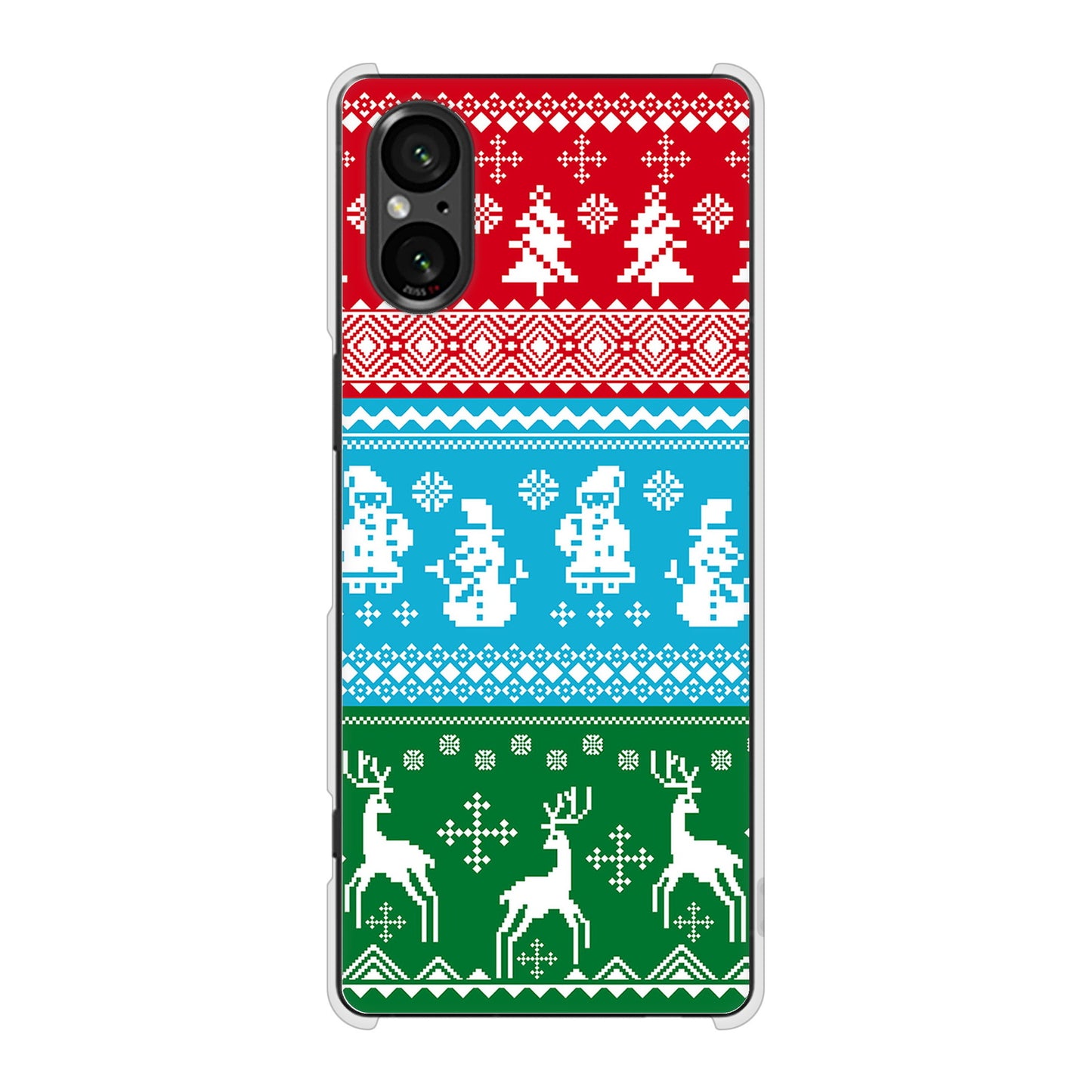 Xperia 5 V SOG12 au クリスマス ハードケース 背面印刷