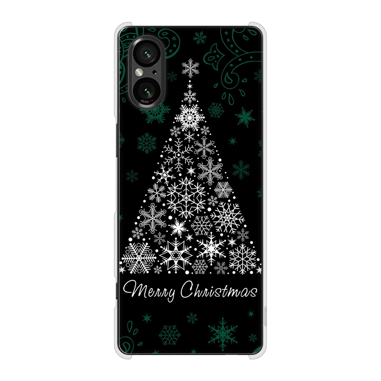 Xperia 5 V SOG12 au クリスマス ハードケース 背面印刷