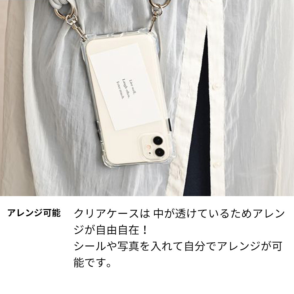 iPhone 18 Pro スマホショルダー 【 TPUクリアケース 3連紐ストラップ付 】