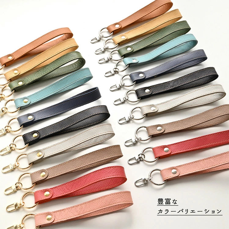 姫路レザー 幅広ハンドストラップ 約22cm