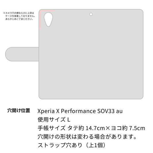 au エクスペリアX パフォーマンス SOV33 高画質仕上げ プリント手帳型ケース(通常型)【SC947 ドゥ・パフューム５】