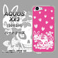 AQUOS Xx3 506SH SoftBank AG836 苺兎（ピンク） ハードケース 背面印刷