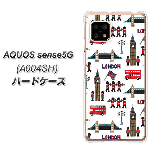 AQUOS sense5G A004SH SoftBank EK811 ロンドンの街 ハードケース 背面印刷