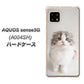 AQUOS sense5G A004SH SoftBank VA803 まっていますネコ ハードケース 背面印刷