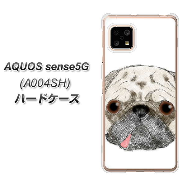 AQUOS sense5G A004SH SoftBank YD855 パグ01 ハードケース 背面印刷