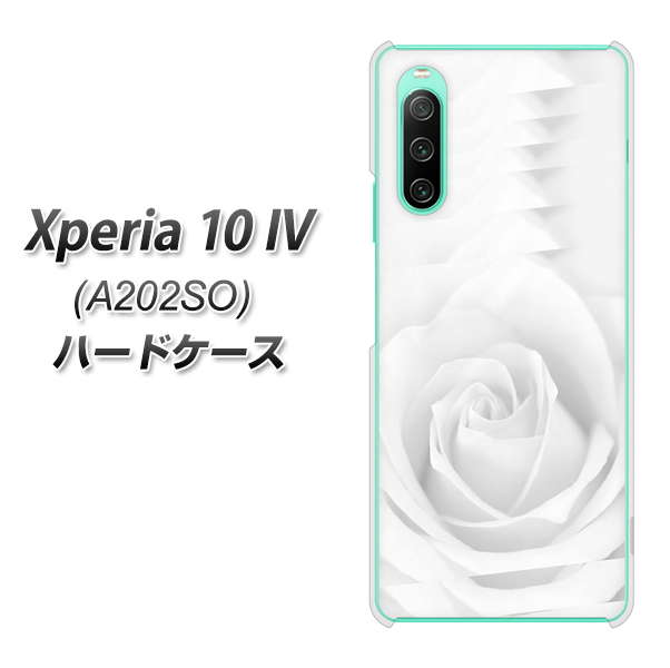 Xperia 10 IV A202SO SoftBank 402 ホワイトＲｏｓｅ ハードケース 背面印刷