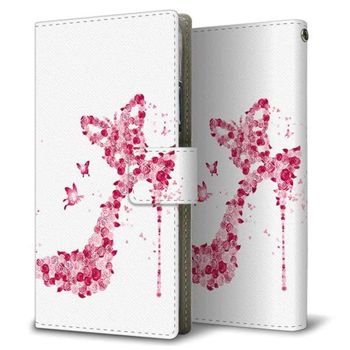 iPhone17 高画質仕上げ プリント手帳型ケース ( 薄型スリム ) 【387 薔薇のハイヒール】