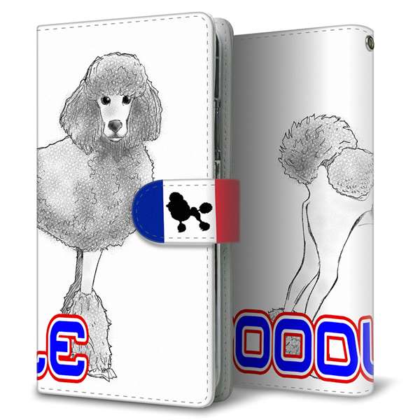 Google Pixel 11 プードル 通常型 プリント手帳型ケース