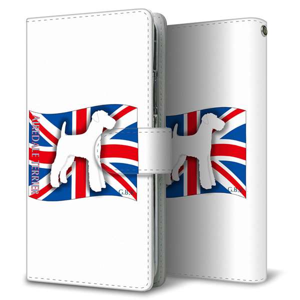 Google Pixel 11 Pro イギリス国旗と犬 通常型 プリント手帳型ケース