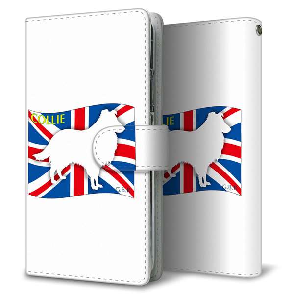 Google Pixel 11 Pro イギリス国旗と犬 通常型 プリント手帳型ケース