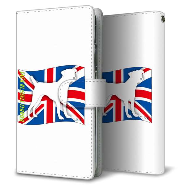 Google Pixel 11 Pro イギリス国旗と犬 通常型 プリント手帳型ケース