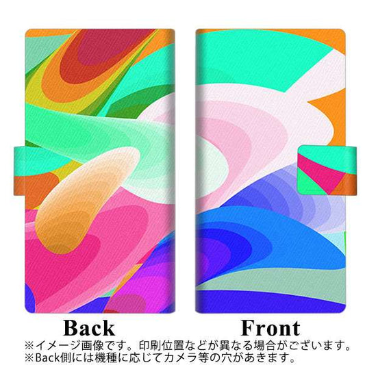 TONE e21 YB837 ニュートンリング04 薄型スリム プリント手帳型ケース
