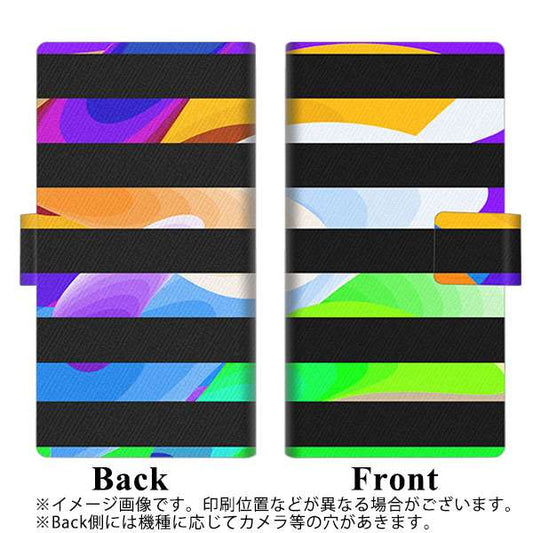 TONE e21 YB845 ボーダー06 薄型スリム プリント手帳型ケース
