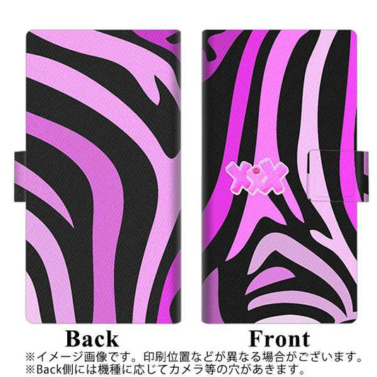 iPhone 7 YB937 ゼブラピンクミックス 薄型スリム プリント手帳型ケース