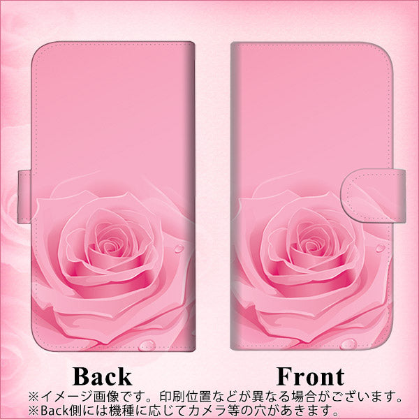 iPhone 6 Plus 401 ピンクのバラ 通常型 プリント手帳型ケース
