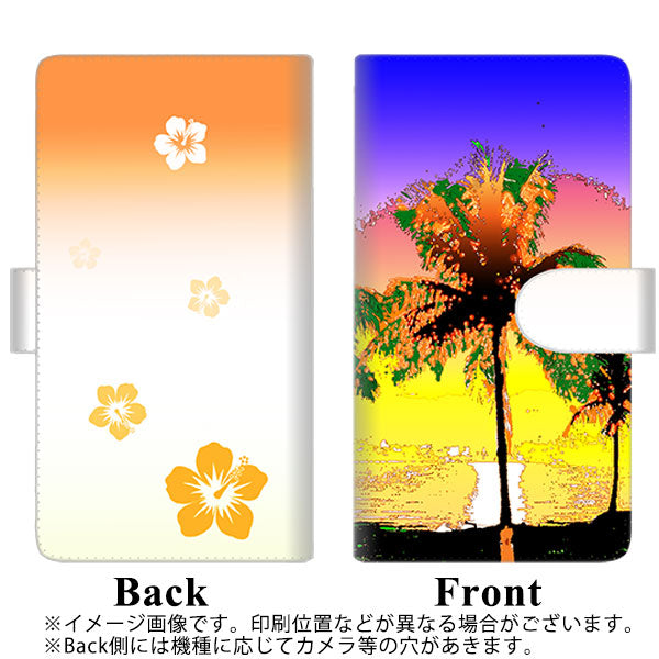 docomo らくらくスマートフォン3 F-06F 高画質仕上げ プリント手帳型ケース(通常型)【YC982 トロピカル03】