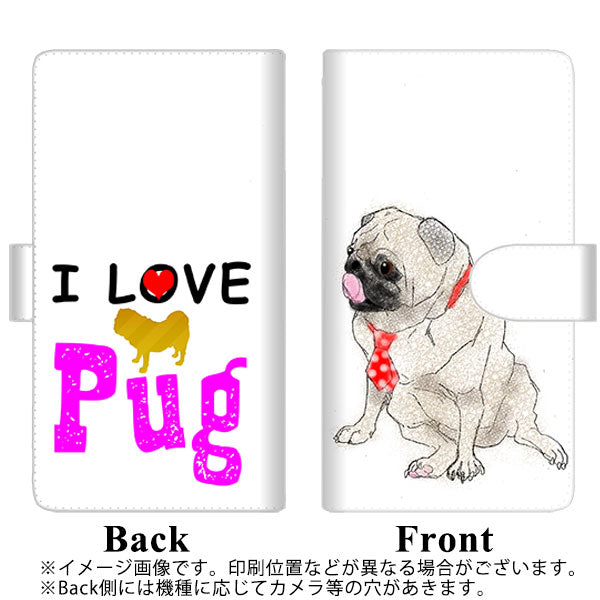 iPhone6 PLUS 高画質仕上げ プリント手帳型ケース(通常型)【YD858 パグ04】