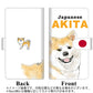 OPPO Reno7 A YD986 秋田犬01 通常型 プリント手帳型ケース