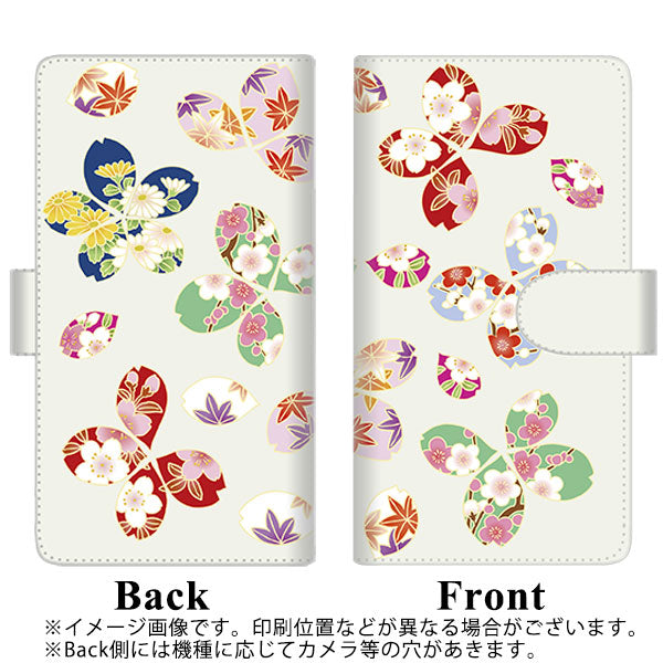 docomo らくらくスマートフォン3 F-06F 高画質仕上げ プリント手帳型ケース(通常型)【YJ326 和柄 模様】