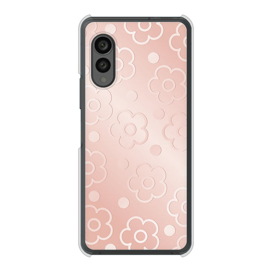 arrows N F-51C docomo エンボス風デイジーシンプル ハードケース 背面印刷