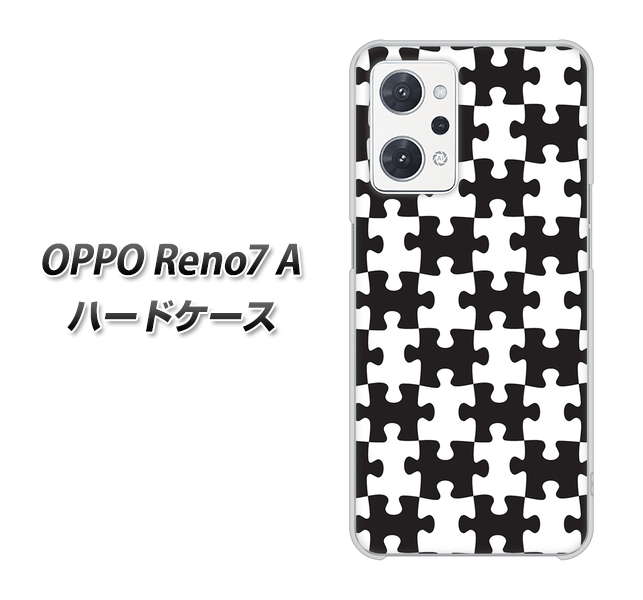 OPPO Reno7 A IB903 ジグソーパズル_モノトーン ハードケース 背面印刷