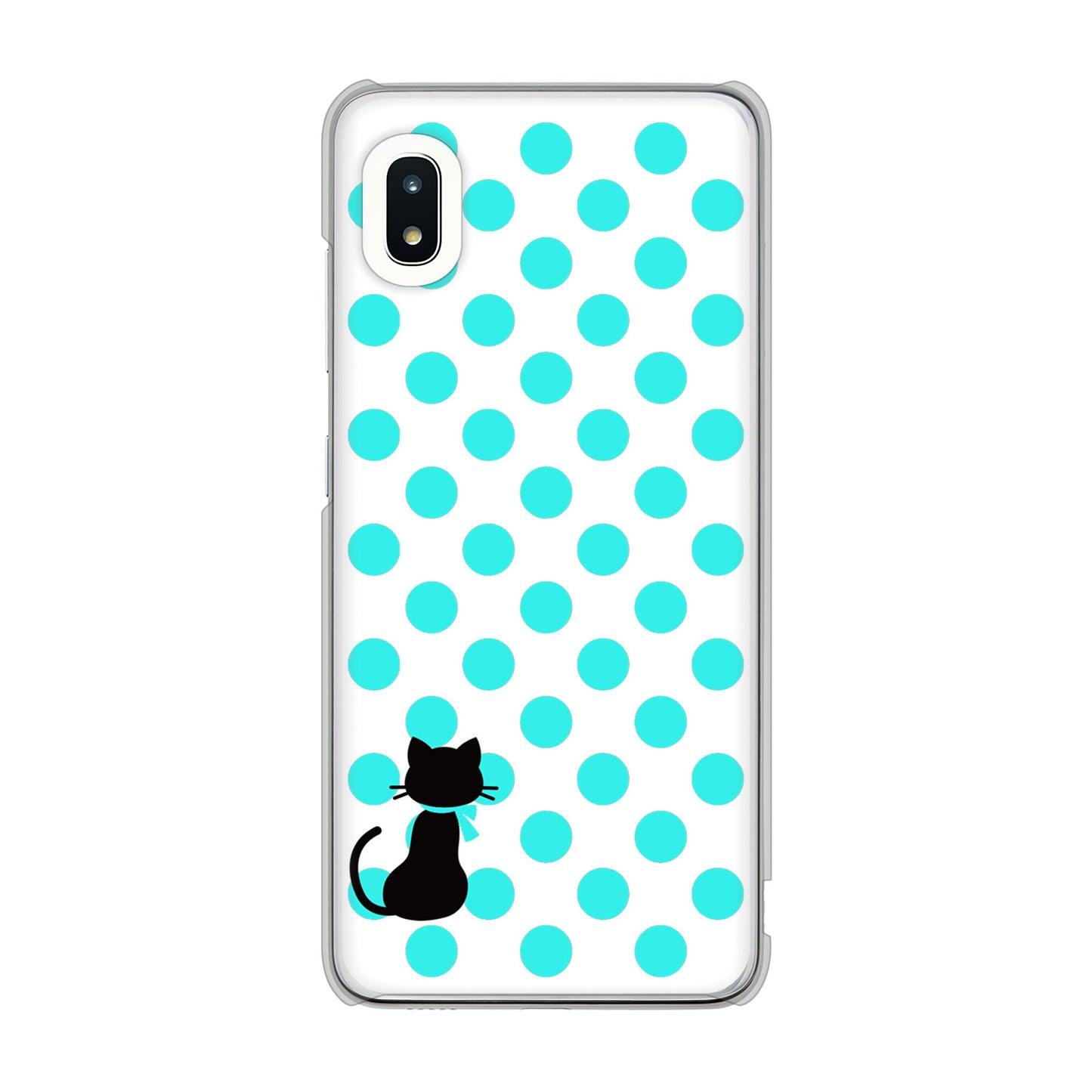 Galaxy A21 SC-42A docomo ネコとシンプルミルキー ハードケース 背面印刷