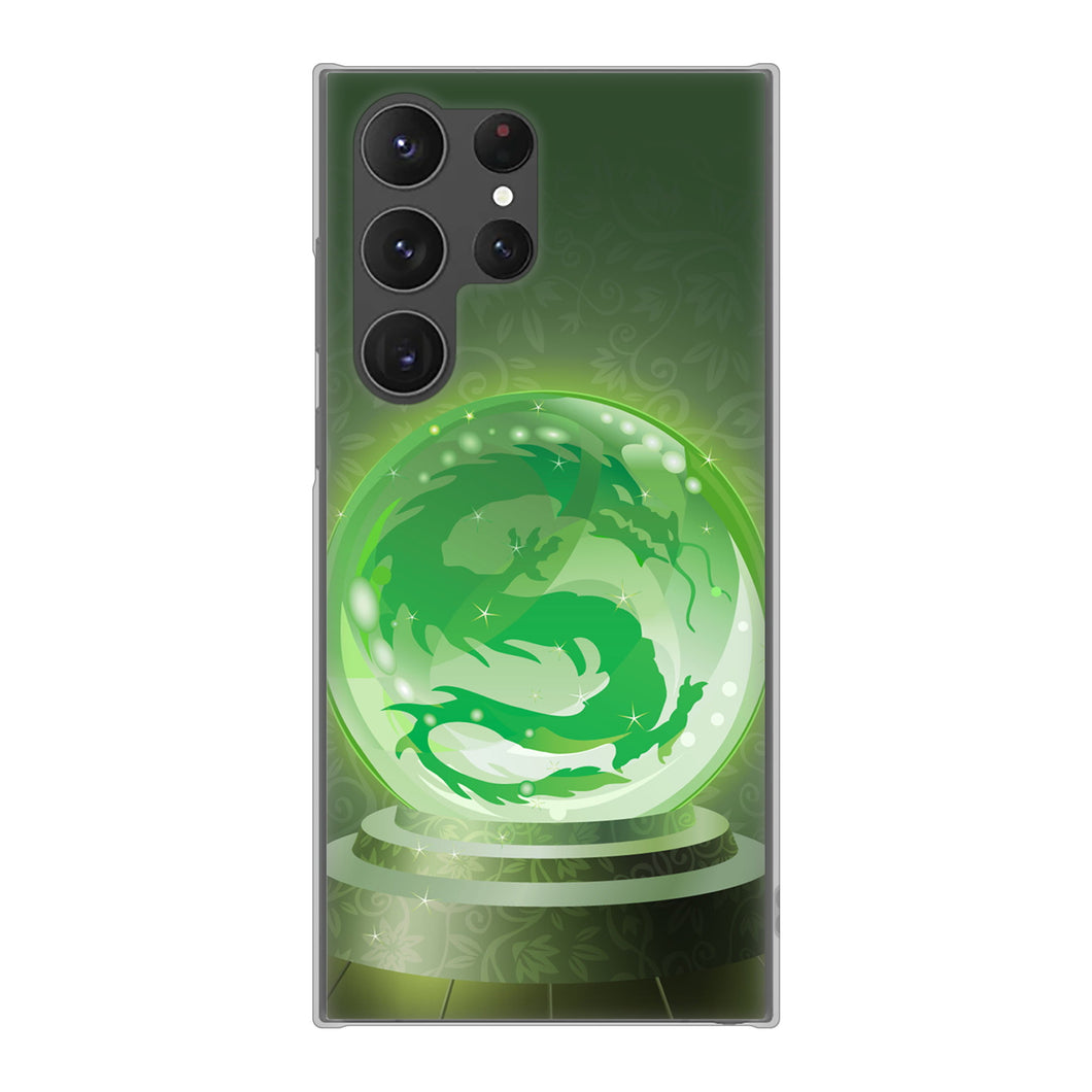 Galaxy S23 Ultra SCG20 au 439 水晶に浮かぶ龍 ハードケース 背面印刷