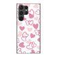 Galaxy S23 Ultra SCG20 au ハートがいっぱい ハードケース 背面印刷