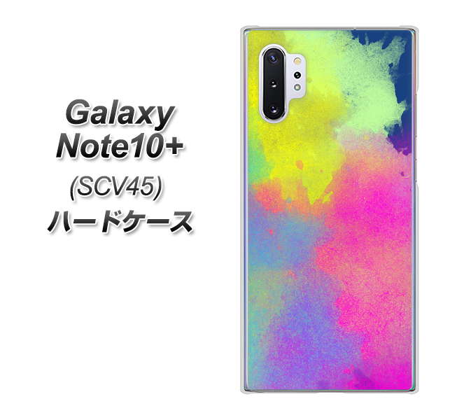 Galaxy Note10+ SCV45 au YJ294 デザイン色彩 ハードケース 背面印刷