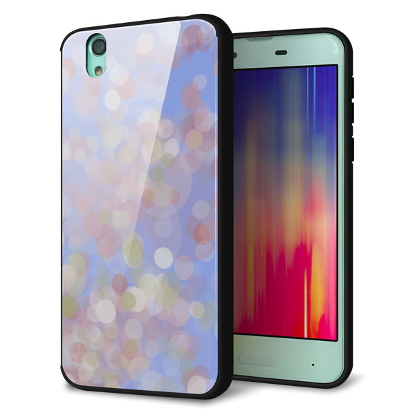 AQUOS sense SHV40 au 強化ガラス＆TPUスマホケース ガラプリ【YJ293 デザイン】