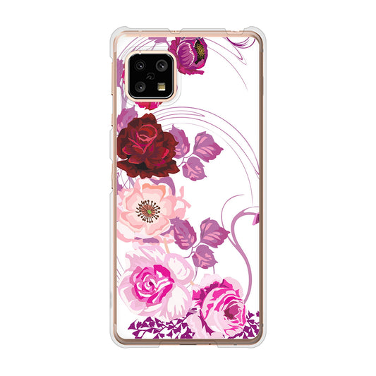 AQUOS sense4 SH-41A docomo ロマンチックなバラ ハードケース 背面印刷