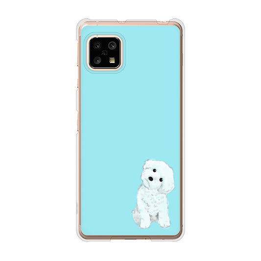 AQUOS sense4 SH-41A docomo トイプードルホワイト ハードケース 背面印刷