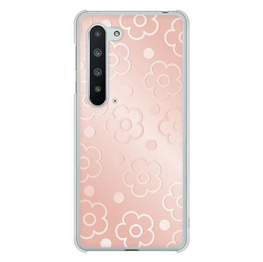 AQUOS R5G SH-51A docomo エンボス風デイジーシンプル ハードケース 背面印刷