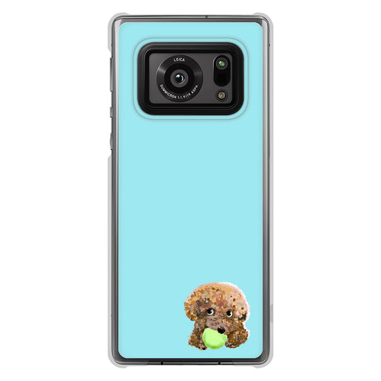 AQUOS R6 SH-51B トイプードル＆ボール ハードケース 背面印刷