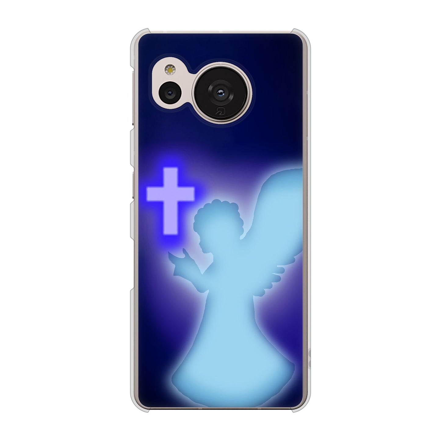 AQUOS sense7 SHG10 au 1249 祈りを捧げる天使 ハードケース 背面印刷