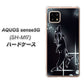 AQUOS sense5G SH-M17 158 ブラックドルフィン ハードケース 背面印刷