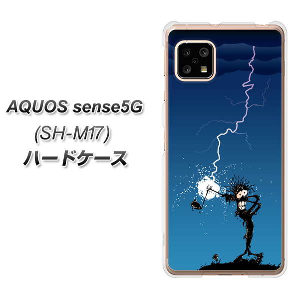 AQUOS sense5G SH-M17 417 ゴルファーの苦難 ハードケース 背面印刷