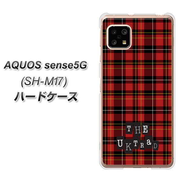 AQUOS sense5G SH-M17 547 THEチェック ハードケース 背面印刷
