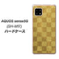 AQUOS sense5G SH-M17 619 市松模様－金（骨董風に傷んだイメージ） ハードケース 背面印刷
