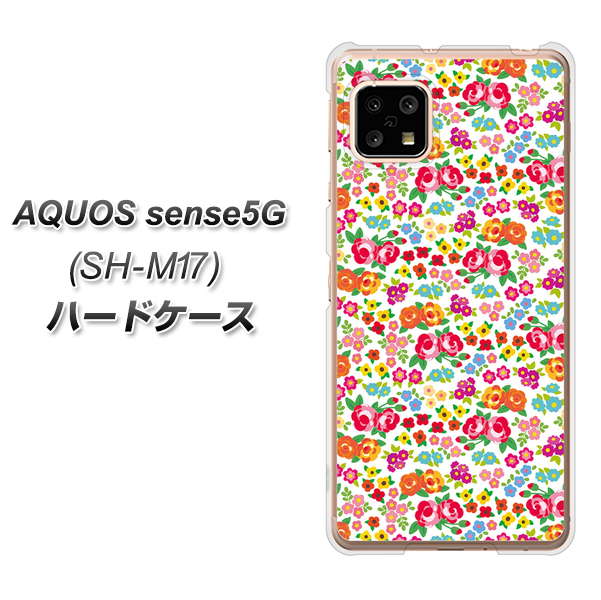 AQUOS sense5G SH-M17 777 マイクロリバティプリントWH ハードケース 背面印刷