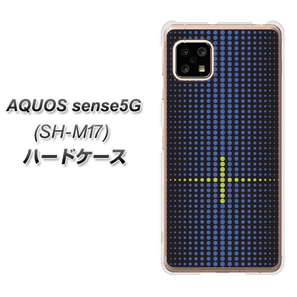AQUOS sense5G SH-M17 IB907 グラデーションドット ハードケース 背面印刷