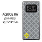 AQUOS R6 SH-M22 IB900 クロスドット_グレー ハードケース 背面印刷